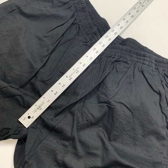 Only Necessities Womens Plus Size 20WP Black Pants Elastic Waist Straight Leg - Picture 6 of 7